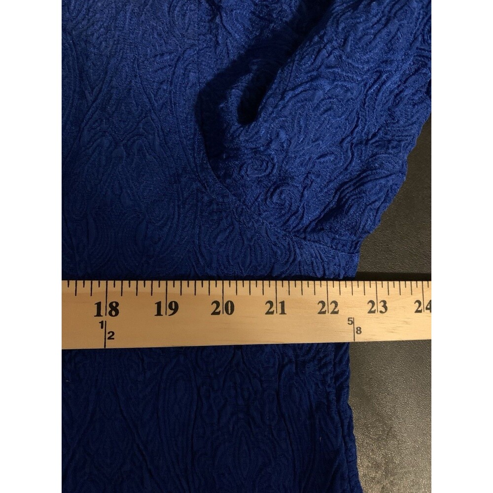 Chicos Design Size 2 Womens Large Top Silk Wool Textured Button Shacket - Picture 5 of 6